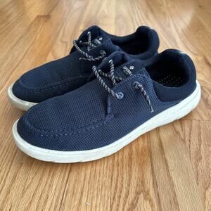 Sperry Top-Sider Captain's Moc Mesh Men's 12 Sneakers Navy Blue Light Stains 700